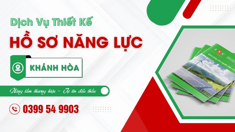 
							Đơn vị thiết kế hồ sơ năng lực Khánh Hòa nhanh chóng
